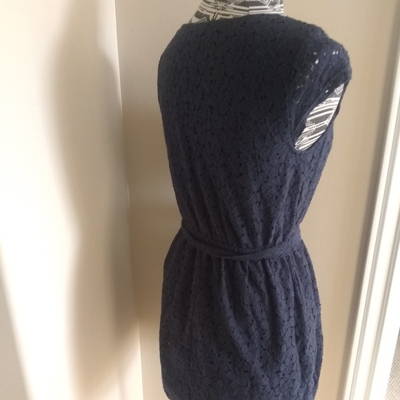 *5/$25 sale* Merona navy lace eyelet overlay dress - Picture 2 of 5
